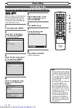 Preview for 26 page of Sharp DV-RW360H Operation Manual