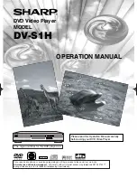 Sharp DV-S1H Operation Manual preview