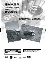 Sharp DV-S1X Operation Manual предпросмотр