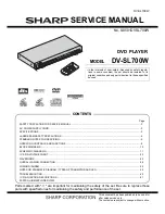 Sharp DV-SL700W Service Manual предпросмотр