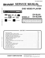 Предварительный просмотр 1 страницы Sharp DV-SL80 Service Manual