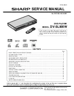 Sharp DV-SL800W Service Manual предпросмотр