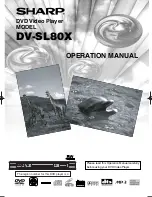 Sharp DV-SL80X Operation Manual предпросмотр