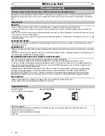 Preview for 4 page of Sharp DV-SR85S Operation Manual