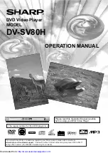 Sharp DV-SV 80 H Operation Manual предпросмотр