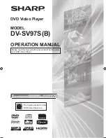 Предварительный просмотр 1 страницы Sharp DV-SV97S Operation Manual