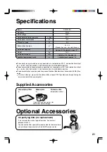 Предварительный просмотр 21 страницы Sharp DW-209EX Operation Manual