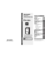 Preview for 1 page of Sharp DW-D20A Operation Manual
