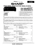 Sharp DX-555EM Service Manual preview