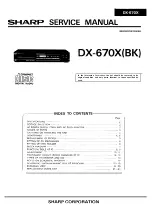 Sharp DX-670BK Service Manual preview