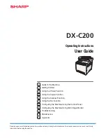 Sharp DX-C200 User Manual предпросмотр