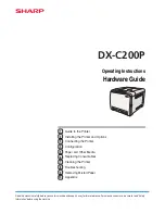 Preview for 1 page of Sharp DX-C200P Operation Hardware Manual