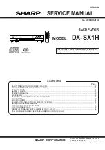 Preview for 1 page of Sharp DX-SX1H Service Manual