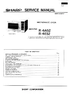 Sharp E52 Service Manual preview