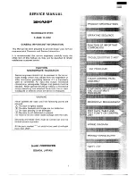 Preview for 2 page of Sharp E52 Service Manual