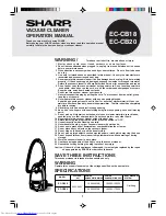 Preview for 1 page of Sharp EC-CB18 Operation Manual