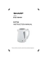 Предварительный просмотр 1 страницы Sharp EKJ-103-WH Instruction Manual