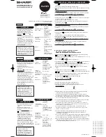 Sharp EL-240S Elsimate Operation Manual preview