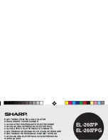 Sharp EL-2607P Operation Manual preview