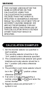 Preview for 8 page of Sharp EL-2630P II User Manual