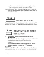 Предварительный просмотр 9 страницы Sharp EL-2630PIII Operation Manual