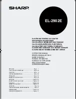 Sharp EL-2902E Operation Manual preview