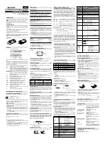 Preview for 1 page of Sharp EL-501V Operation Manual