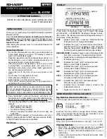 Preview for 1 page of Sharp EL-501W Operation Manual