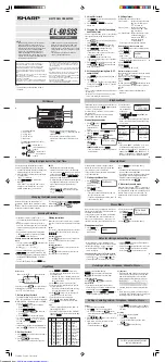 Preview for 1 page of Sharp EL-6053S Operation Manual