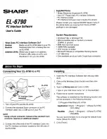 Sharp EL-6790 User Manual предпросмотр