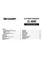 Sharp EL-6895 Operation Manual предпросмотр