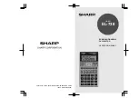 Sharp EL 738C - 10-Digit Financial Calculator Operation Manual preview