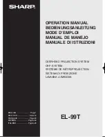 Предварительный просмотр 1 страницы Sharp EL-99T Operation Manual