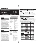 Sharp Elsi Mate EK-244T Operation Manual preview