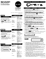 Sharp ELSIMATE EL-327S Operation Manual preview