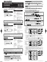 Sharp ELSIMATE EL-331F Operation Manual preview