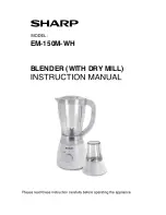 Sharp EM-150M-WH Instruction Manual предпросмотр