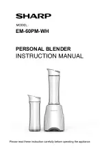 Предварительный просмотр 1 страницы Sharp EM-60PM-WH Instruction Manual