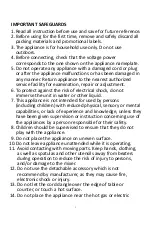 Preview for 2 page of Sharp EM-S80-WH Instruction Manual