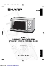 Sharp ENGLISH R-605 Operation Manual With Cookbook preview