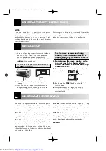 Preview for 8 page of Sharp ENGLISH R-605 Operation Manual With Cookbook