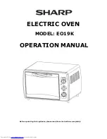 Sharp EO19K Operation Manual preview