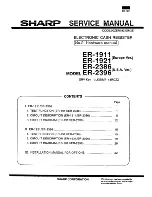 Sharp ER-1911 Service Manual preview