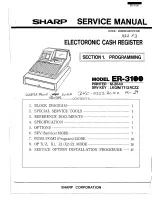 Preview for 1 page of Sharp er-3100 Service Manual