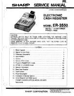 Sharp ER-3550 Service Manual preview