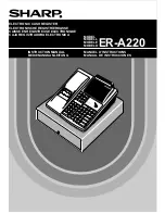 Sharp ER-A220 Instruction Manual preview