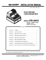 Preview for 1 page of Sharp ER-A440 Installation Manual