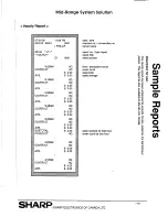 Preview for 120 page of Sharp ER-A570 Operator Programming Reports Manual