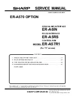 Sharp ER-A570 Service Manual preview