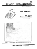 Sharp ER-A750 Installation Manual preview